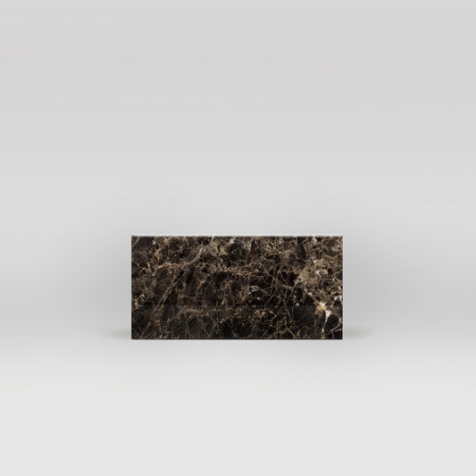 Dark Emperador Polished 3"x6" | Marble Tiles | BigAppleMarble.com
