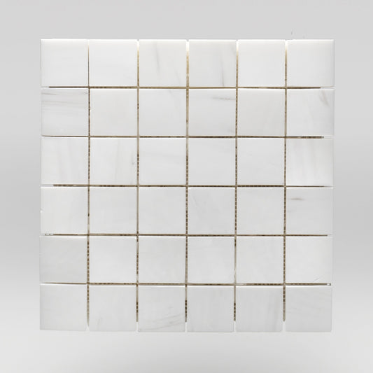 Dolomite Polished 2"x2" | Marble Mosaic | Square | BigAppleMarble.com