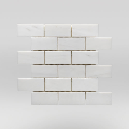 Dolomite Polished 2"x4" | Marble Mosaic | Brick | BigAppleMarble.com