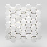 Dolomite Polished Hexagon 2" | Marble Mosaic 2" | BigAppleMarble.com