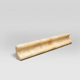Honey Onyx Polished Chair Rail Marble Moulding BigAppleMarble.com
