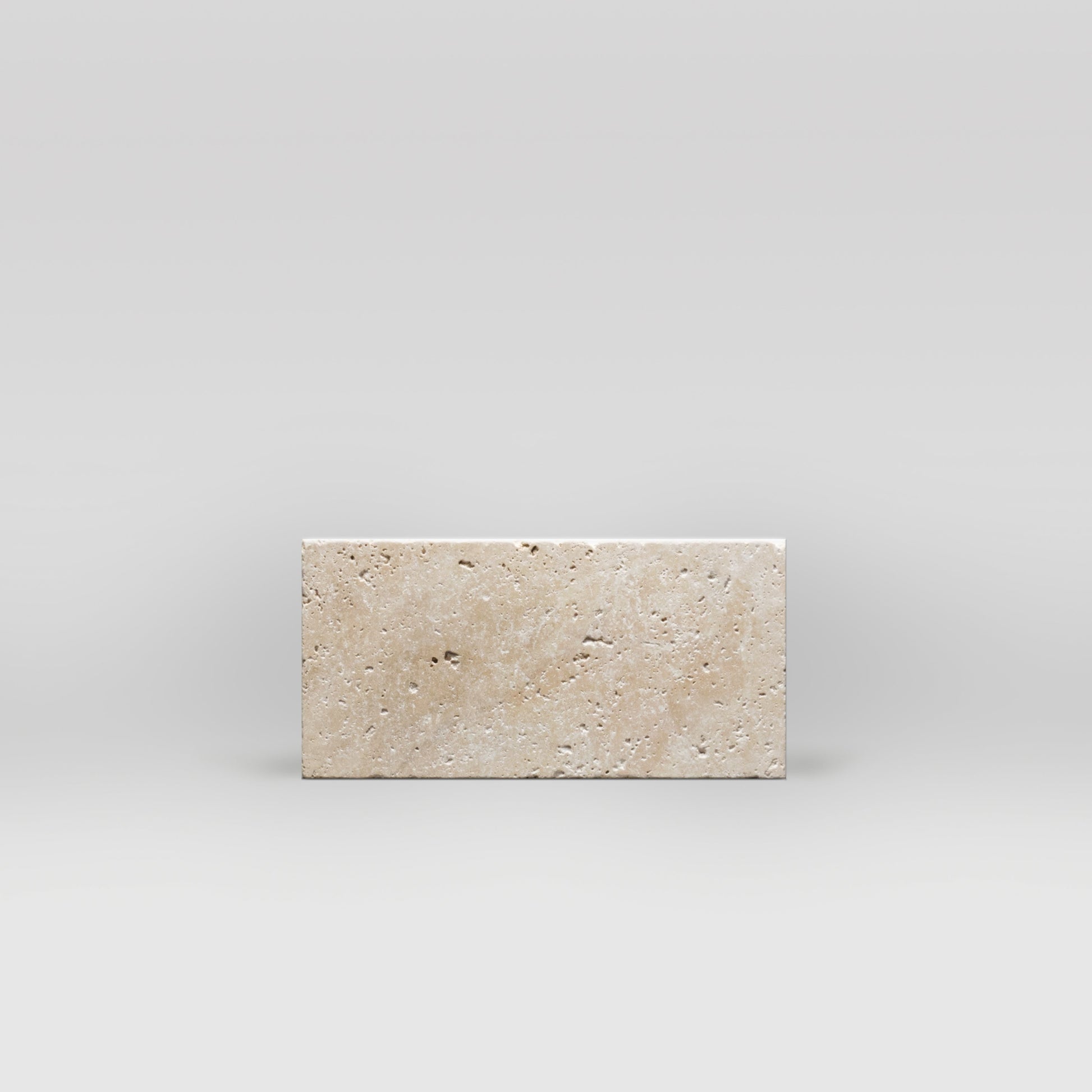 Ivory (White) Travertine Tumbled 3"x6" Travertine 3"x6" / Tumbled BigAppleMarble.com