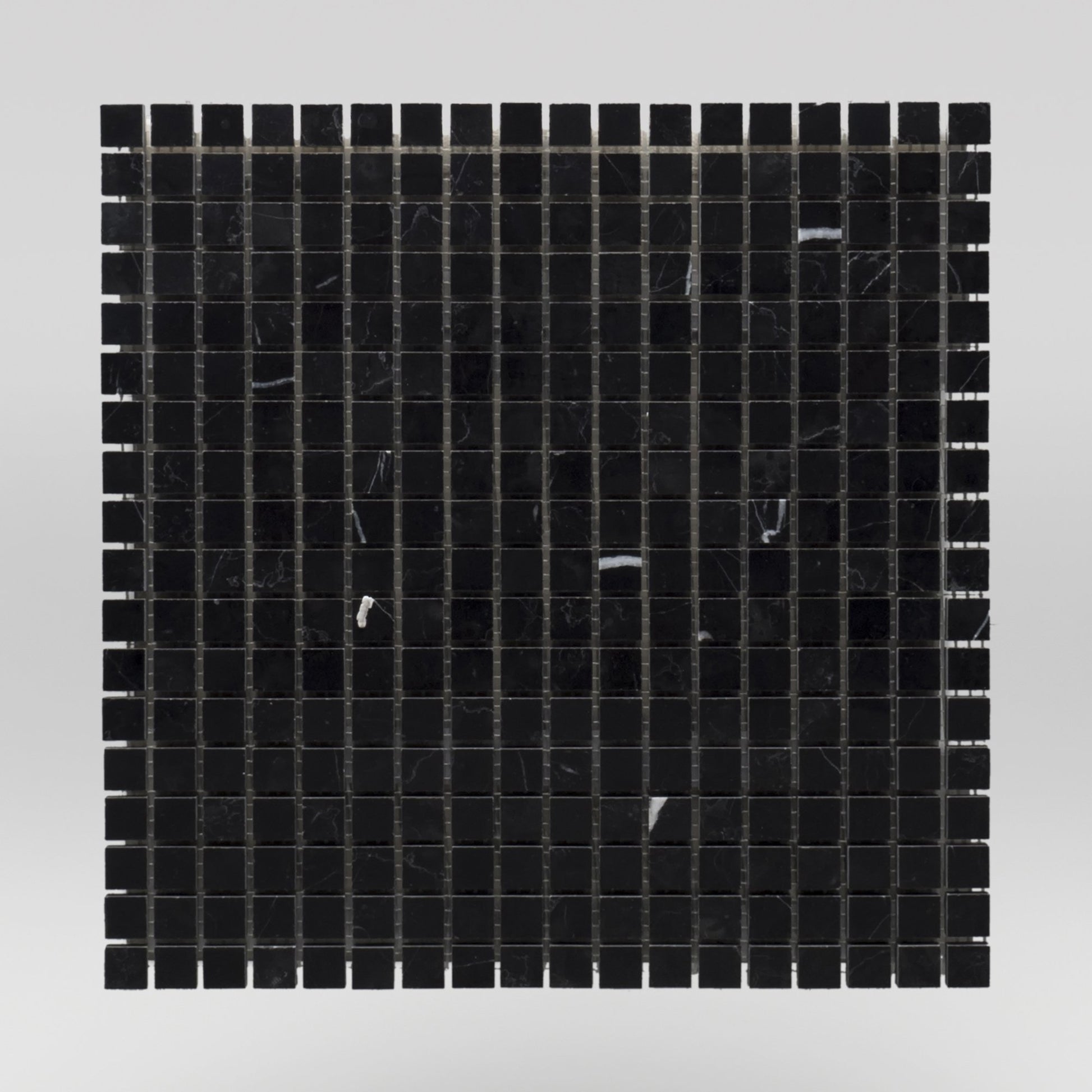 Nero Marqouina Polished 5/8"x5/8" Marble Mosaic 5/8"x5/8" / Square BigAppleMarble.com