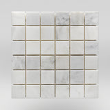 Oriental White/Eastern White Honed 2"x2" Marble Mosaic 2"x2" / Square / Honed BigAppleMarble.com