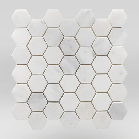 Oriental White/Eastern White Honed Hexagon 2