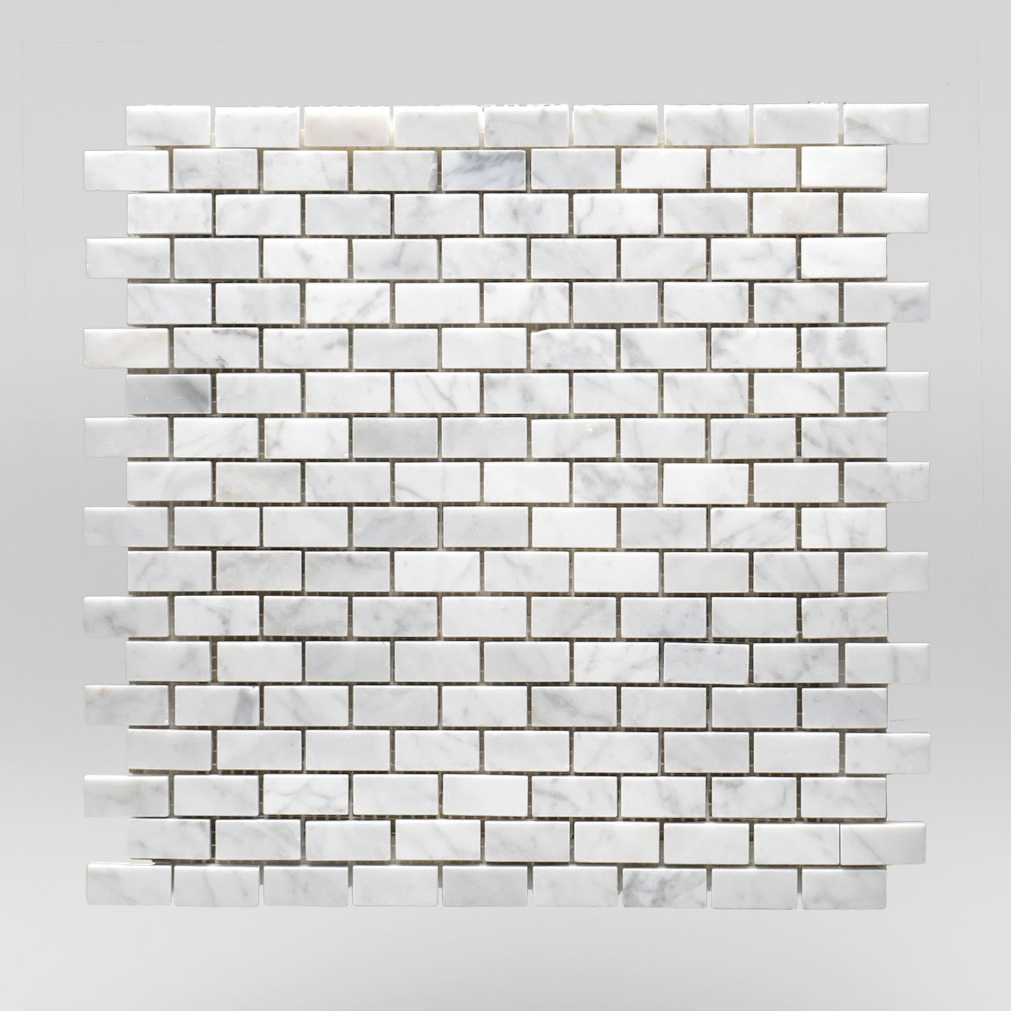 Oriental White/Eastern White Polished 1"x2" Marble Mosaic 1"x2" / Brick / Polished BigAppleMarble.com