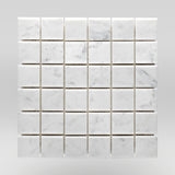 Oriental White/Eastern White Polished 2"x2" Marble Mosaic 2"x2" / Square / Polished BigAppleMarble.com