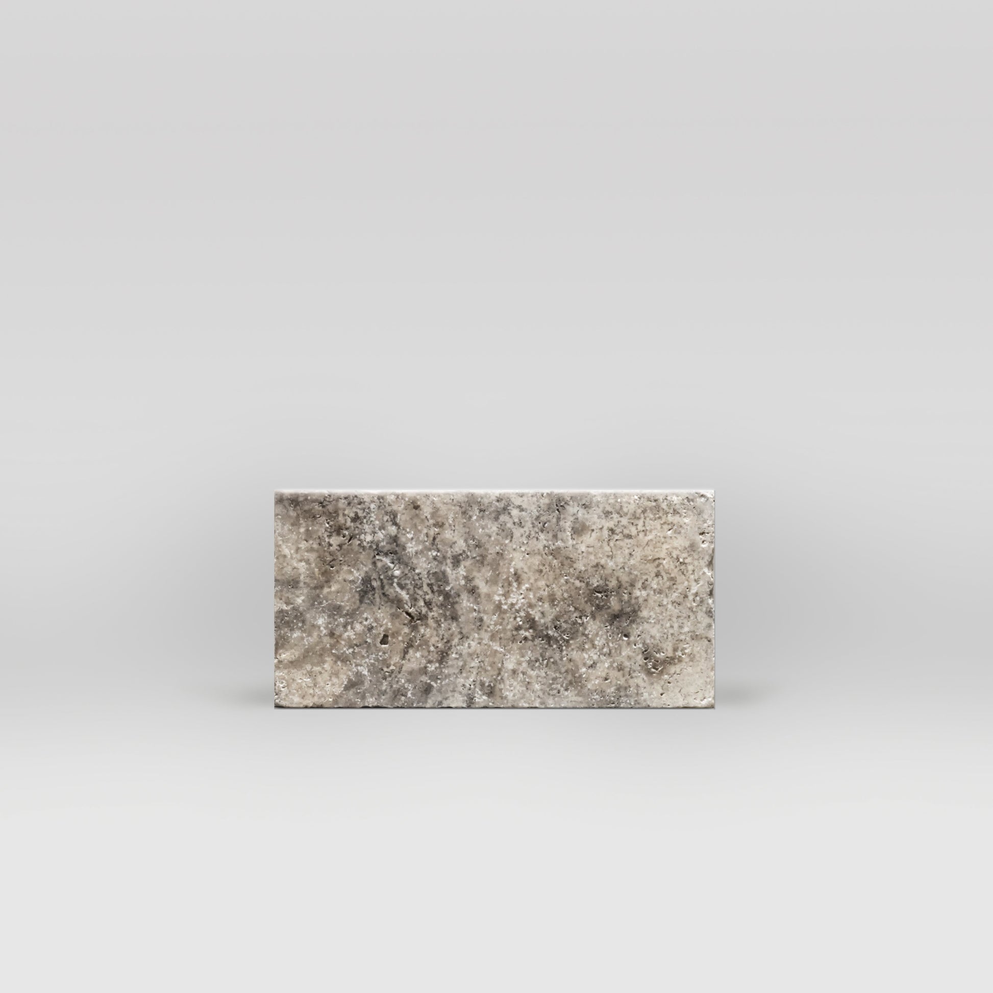 Silver Travertine Tumbled 3"x6" Tile - BigAppleMarble.com