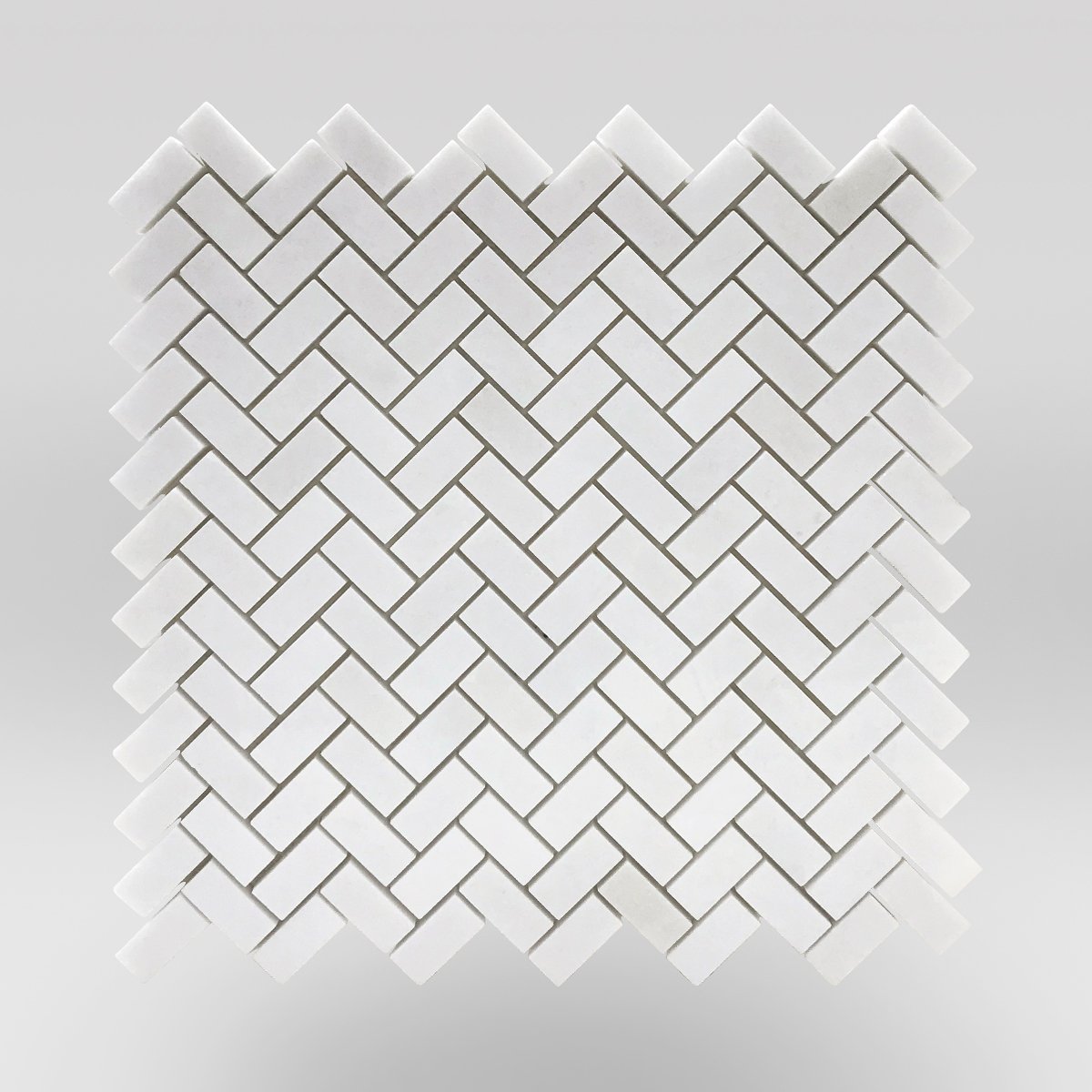Thassos Polished Mini Herringbone - BigAppleMarble.com