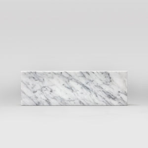 White Carrara Polished 4"x12" - BigAppleMarble.com