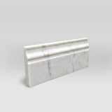 White Carrara Honed Base Marble Moulding Base - BigAppleMarble.com