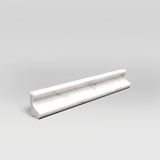 White Carrara Honed Chair Rail Marble Moulding - BigAppleMarble.com