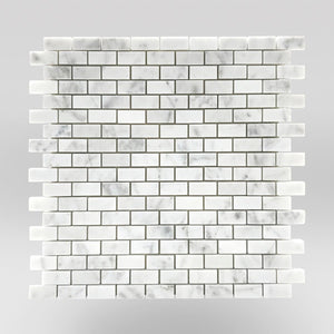 White Carrara Polished Mini Brick - BigAppleMarble.com