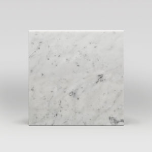 White Carrara Polished 12"x12" Marble Tiles 18"x18" BigAppleMarble.com