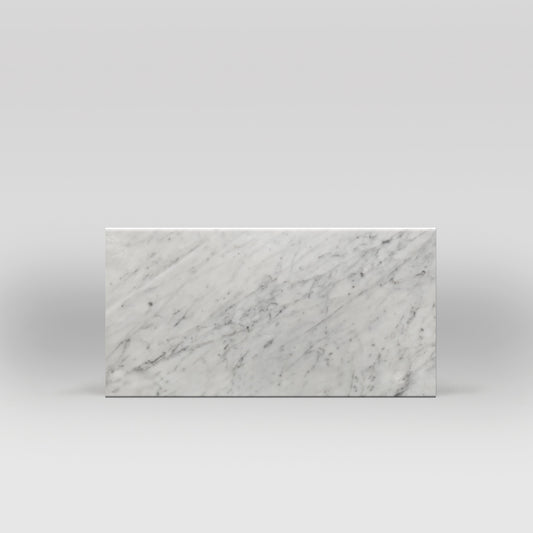 White Carrara Polished 6"x12" Marble Tiles 6"x12" BigAppleMarble.com