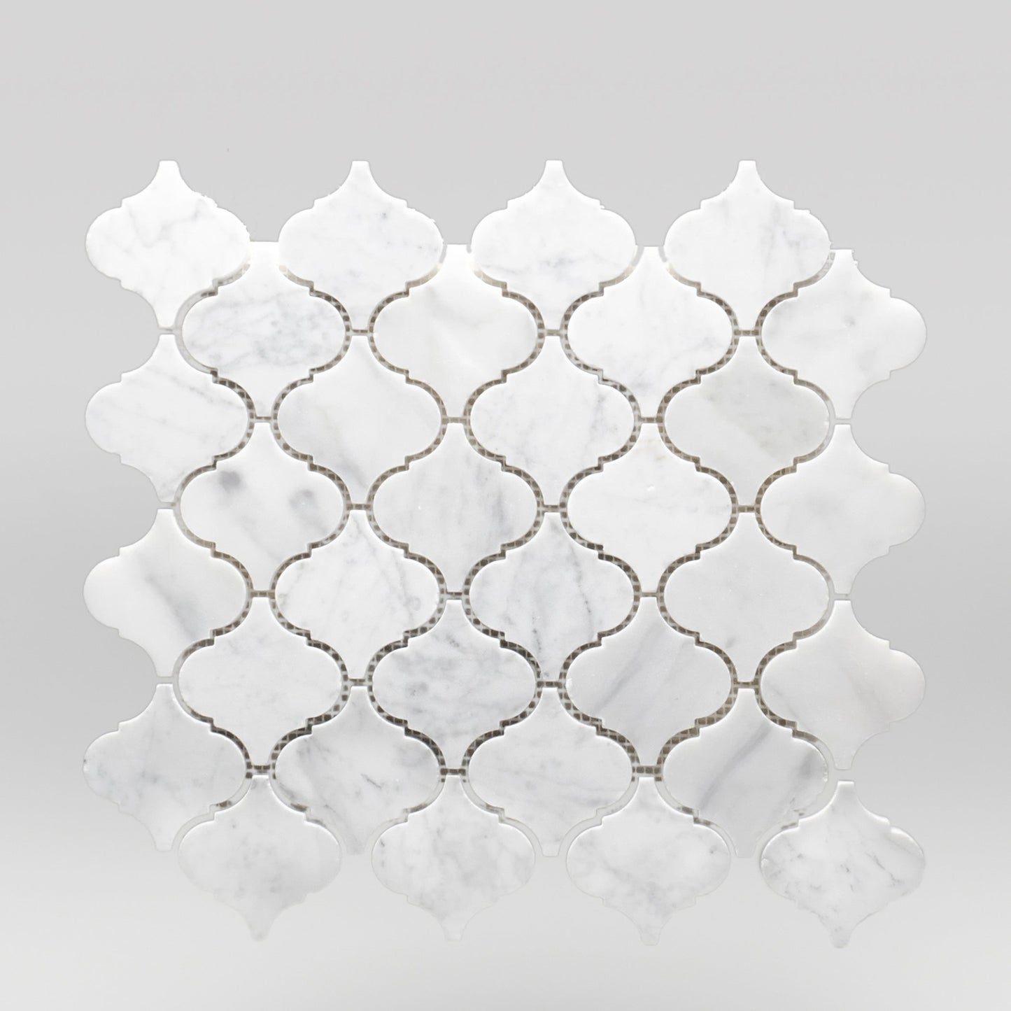 White Carrara Polished Lantern Marble Mosaic Lantern / Lantern / Polished BigAppleMarble.com