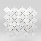 White Carrara Polished Lantern Marble Mosaic Lantern / Lantern / Polished BigAppleMarble.com